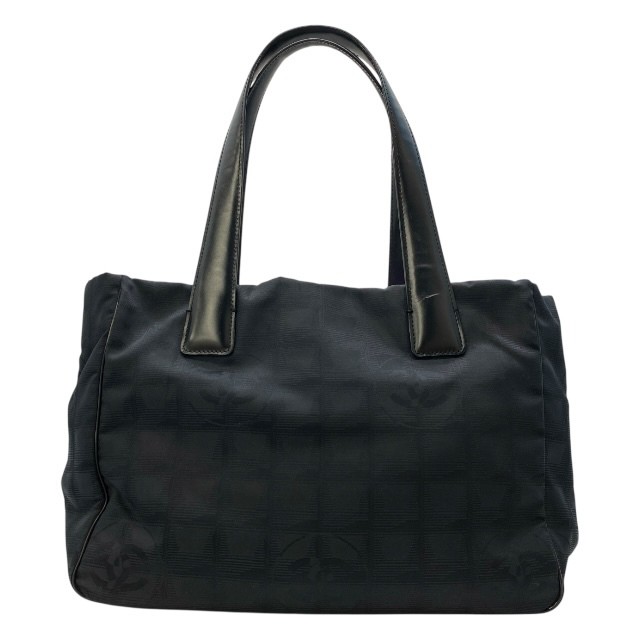 CHANEL Travel Line Tote MM Logo Shoulder Bag Hand Carry Handbag