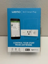 WEMO Smart Plug Wi-Fi Enabled Works With Alexa And Google Assistant And Apple