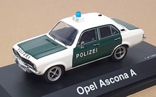 Schuco 1/43 Scale 02652 - Opel Ascona A Polizei - White/Green