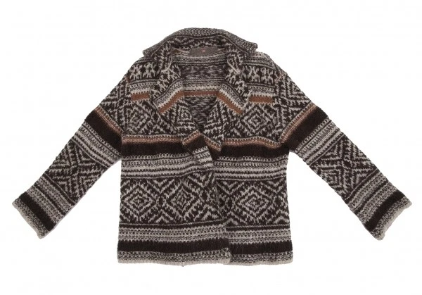 Jaqueta de malha 45R Nordic Alpaca sem botões tamanho 3 (K-128785) - Imagem 2 de 4