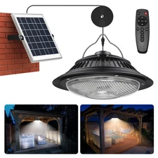 Solar Pendant Lights Motion Sensor, 5 Modes Dimmable 6000K/4000K/3200K Solar ...