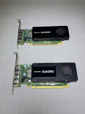 Lot Of 2: Nvidia Quadro K1200 4GB GDDR5 PCIE 2.0 x16 Video Graphics Card - Works