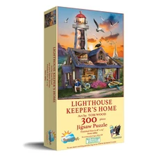 SunsOut Lighthouse Keepers Home 300 pc Jigsaw Puzzle