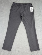 Ministry Of Supply Men  s Velocity Gray Tapered Pants XXL Drawstring NWT