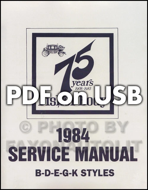Cadillac 1984-1985 taller manual y servicio de carrocería en USB - Información de reparación Foto 4 de 4