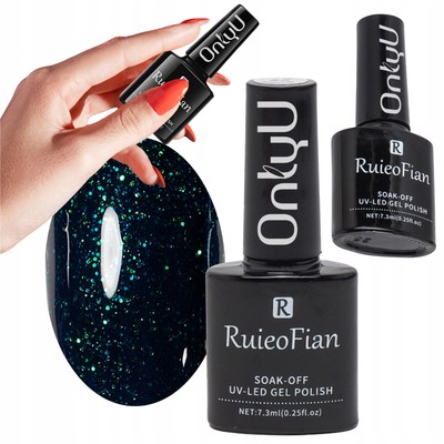 NurU GRÜN BLAU HYBRYDIC BRONKAT UV NAIL PAINT /L110