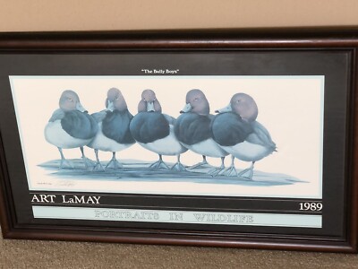 Art LaMay  The Bully Boys  Signed Print 30-3/4'' x 18-3/4'' Wood Frame - Free Ship
