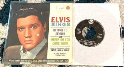 Elvis Presley: Return to Sender/Where... 45 RCA/Germany w/sleeve SVG/G+
