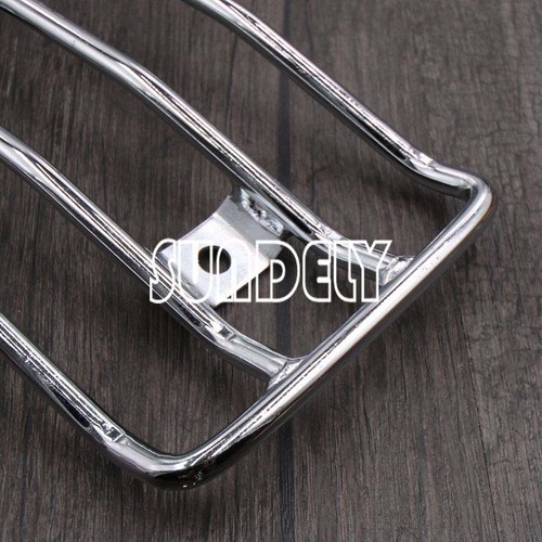 Motorcycle Solo Seat Luggage Carrier Rack For Harley Sportster 883 XL1200 Chrome - Picture 5 of 6