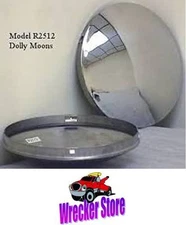 Set of 4 - 8" Stainless Steel Baby Moon Hub Cap for Trailer, Dollies, Golf Cart