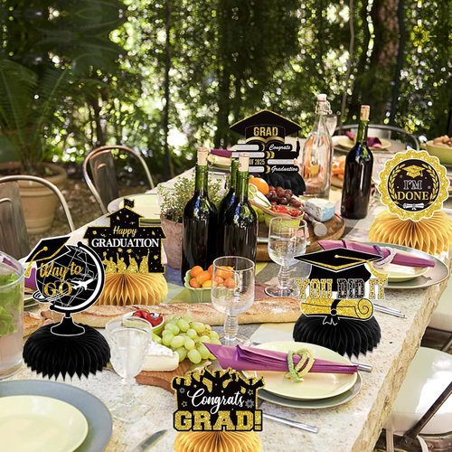 8 PCS Graduation Centerpieces for Tables 2025, Graduation Party Decorations Cong - Picture 5 of 12