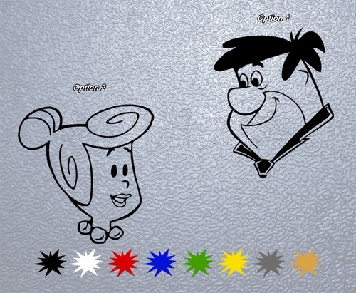 CALCOMANÍA PEGATINA VINILO Fred or Wilma Flintone - Imagen 1 de 6