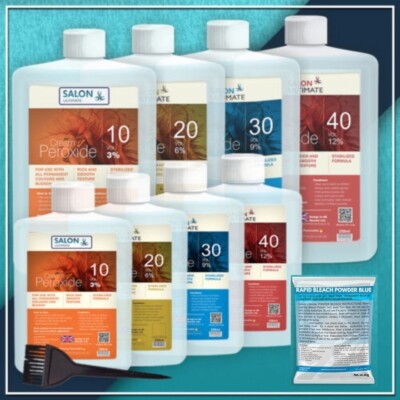 Salon Ultimate Active Cream Peroxide 100ml-Rapid Blue-White Bleach For Hair UK