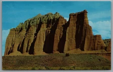 Utah Cathedral Valley Rock Formations Walls of Jerico c1958 Postcard