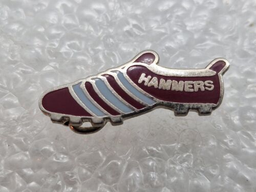 WEST HAM UNITED football Boot vintage  metal & enamel Hammers pin BADGE WUFC - Picture 1 of 2