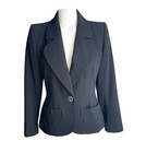 Yves Saint Laurent Rive Gauche vintage wool black blazer - Size S