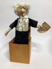 Vintage Jax Of Maine Maestro Conductor Handmade Jack In Box 1985 Collectible HTF