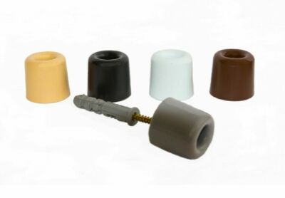 2 x Ästhetischer Türstopper Stoßstange 30 mm x 32 mm mit Beschlagschraube Torstopper