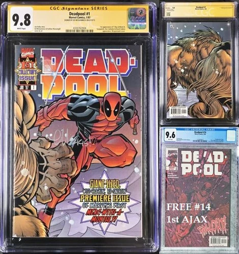 CGC SS 9.8 Deadpool #1 +FREE #14 - 1st Appearance of Blind Al & Francis aka Ajax