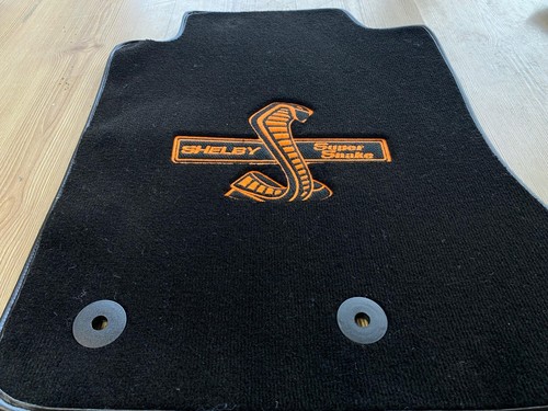For ford mustang super snake Floor Mat Carpet Black set of4 2015-24 - Foto 2 di 3