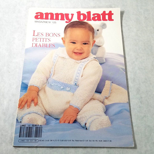 Anny Blatt No 125 Les Bons Petites Diables Knitting in English Baby Patterns