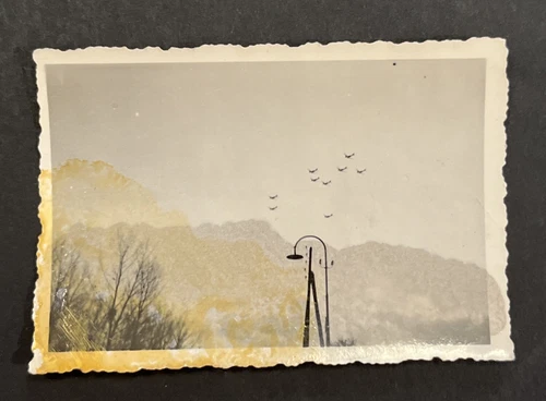 Luftwaffe Planes Flying WW2 WWII German Third Reich Military War Photo