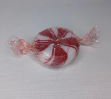 Decorative Round Peppermint Candle