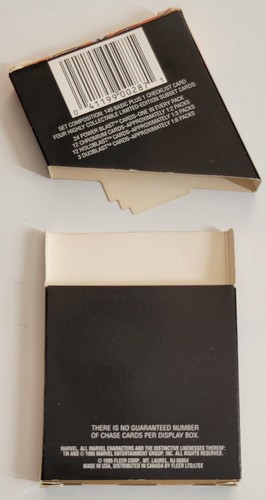 N) Tarjeta coleccionable anual Marvel estilo vacío caja de almacenamiento de cartón Wolverine - Imagen 4 de 4