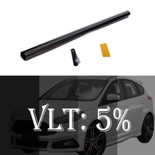 Uncut Roll Window Tint Film 5% VLT 20" In x 10' Ft Feet Car Glass