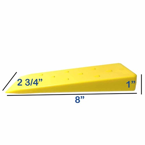12 Pack 8" Tree Felling Wedge Logging Bucking Falling ABS Plastic (Yellow) - Picture 2 of 6