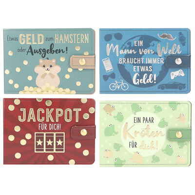 WUNSCHERFÜLLER Geldgeschenk Männer Papier-Geldbörse Brieftasche Geschenk