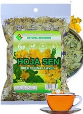 Hoja de Sen Té (Senna Leaf Tea Natural) Net Wt. 4 oz (113g) - 100% Natural,Vegan