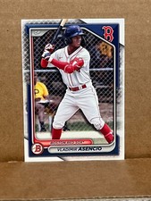 BD-149 Vladimir Asencio, Boston Red Sox 2024 Bowman Draft Paper Lot of 62
