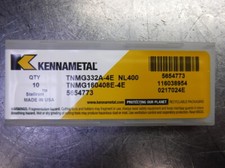 Kennametal Carbide Inserts QTY10 TNMG332A-4E / TNMG160408E-4E NL400 LOC1912A 