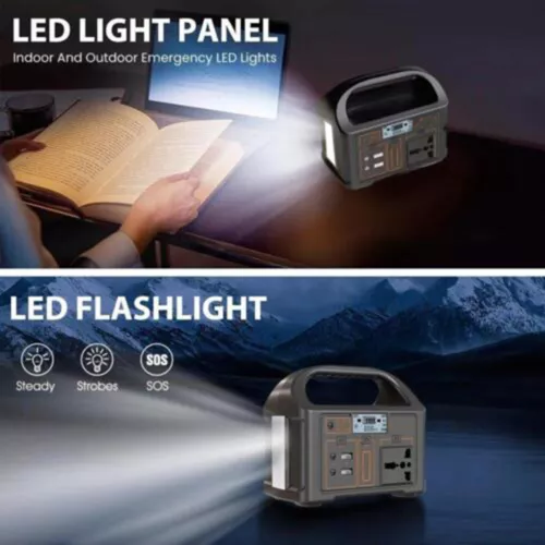 76.8Wh Portable Power Station Li-iron Outdoor Solar Generator Charger Power Bank - Picture 3 of 7