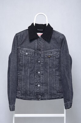 LEE STORM RIDER denim jacket sherpa size S