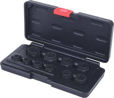 KS TOOLS Spiral-Profil-Steckmuttern-Satz, 10-tlg, M8-M19