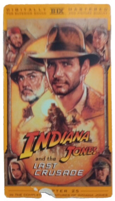 Indiana Jones and the Last Crusade, VHS, 1990, Harrison Ford And