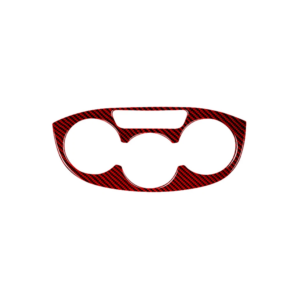 1pcs Red Carbon Fiber Center Cup Holder Cover Trim For Fiat Ducato 2007-21 - image 2 of 4