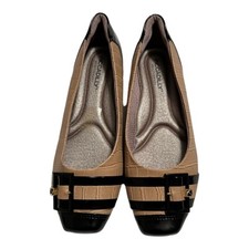 Fashion Ballet Shoe With Gold Detail in Heel 'Piccadilly'