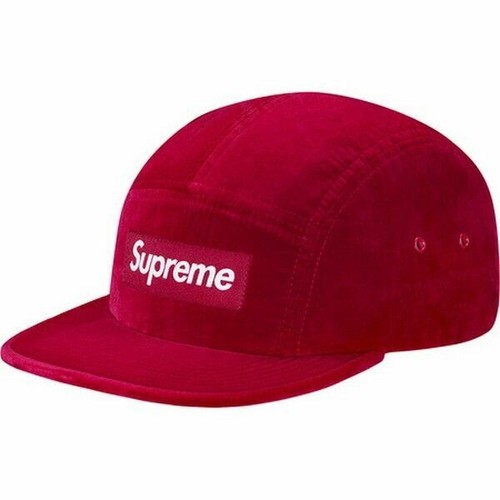 Supreme Neon Velour Camp Cap Magenta 