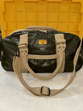 Diane von Furstenberg Olive Green Vinyl Duffel Bag