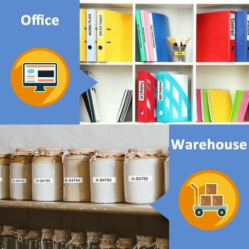 Cinta para hacer etiquetas TZe-241 Reemplace Brother P-Touch TZe Tape TZ241 18 mm PT-H110 5PK - Imagen 12 de 12