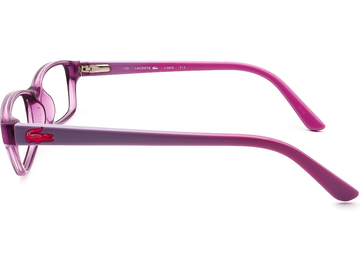Lacoste Eyeglasses L3608 513 Purple/Pink Rectangular Frame  display picture 2