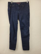STONE LOVE BLUE WOMEN'S JEANS BLUE SIZE 4P DENIM STRETCH TAPERED CASUAL PANTS 