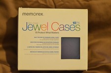 Memorex 10 Pack Standard Clear Jewel DVD Or CD Cases - Open but not used