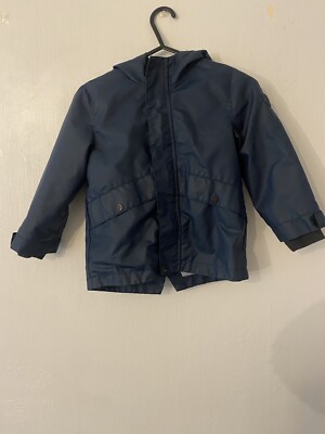 Very cute Zara boys navy raincoat/jacket size 3/4 UK