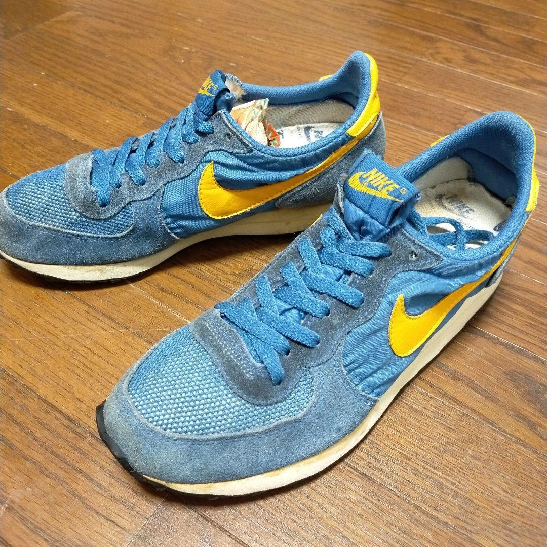 Nike Internationalist Blue Yellow 80s Early Type Made in USA Vintage Used | eBay