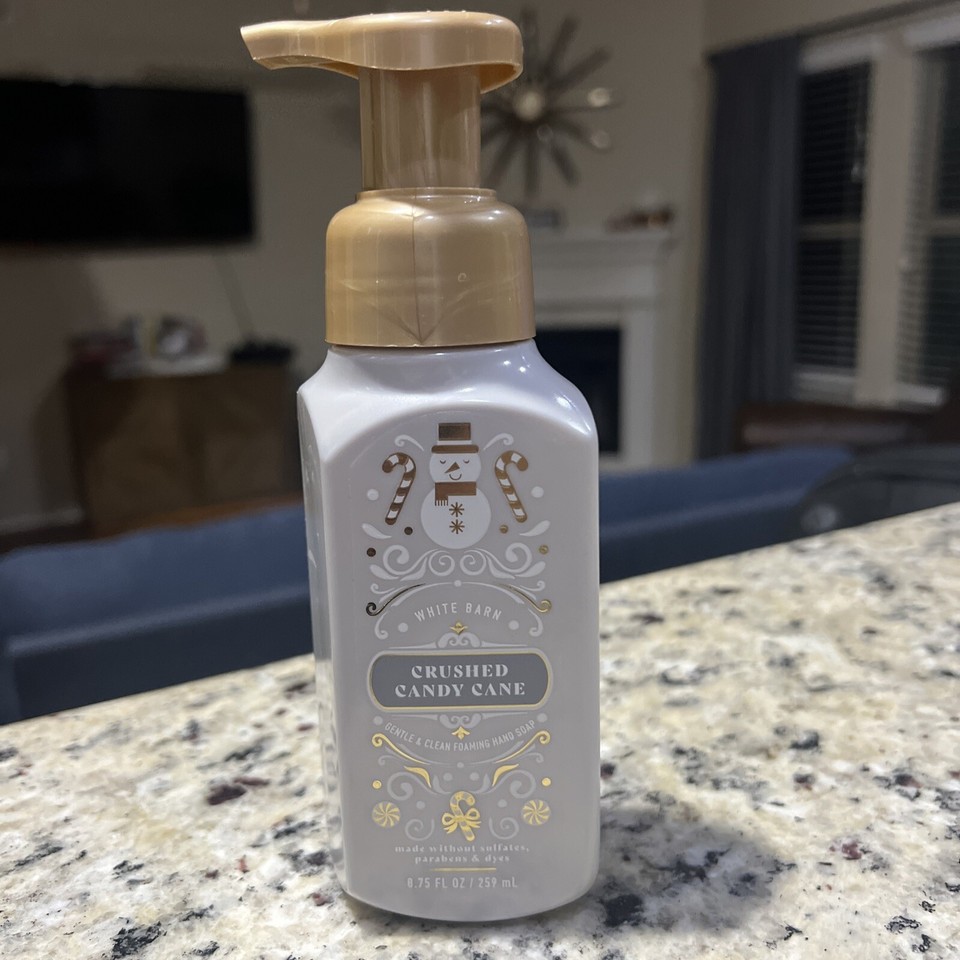 BATH & BODY WORKS 8oz GEL SOAP GINGERBREAD 8.75oz Crushed Candy Cane