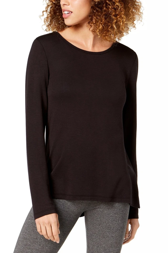 Camiseta de malha Ideology feminina manga longa recorte nas costas - Imagem 4 de 4